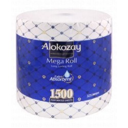 Alokozay Extra Absorbent Perforated Mega 325m Kitchen Towel Roll