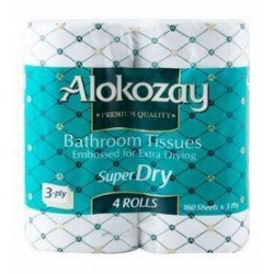 Alokozay Super Dry Bathroom Tissue Rolls 3ply