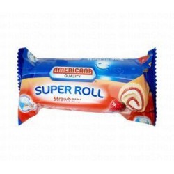 Americana Super Cake Roll Filled with Strawberry Cream