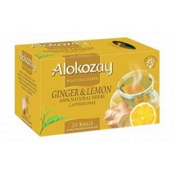 Alokozay Ginger & Lemon Tea Bags - caffeine free