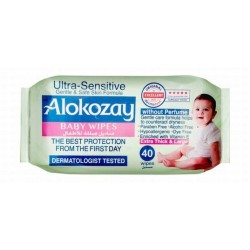 Alokozay Extra Thin & Large Ultra Sensitive Baby Wipes - paraben free  dye free  alcohol free
