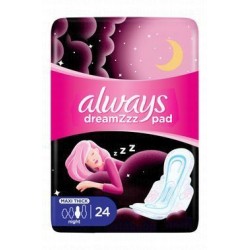 Always DreamZzz Cotton Soft Maxi Thick Night Pads with Wings