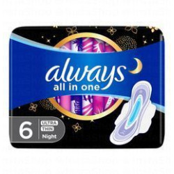 Always All in One Ultra Thin Night Pads with Wings