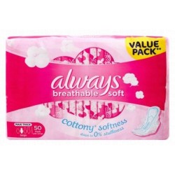 Always Breathable Large Soft Cotton Maxi Thick Sanitary Pads with Wings