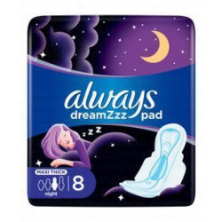 Always DreamZzz Maxi Thick Night Pads with Wings