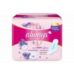 Always Skin Love Large Maxi Thick Pads with Wings