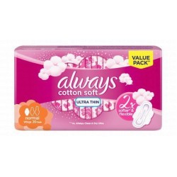 Always Cotton Soft Ultra Thin Normal Pads with Wings