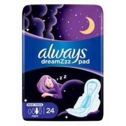 Always DreamZzz Maxi Thick Night Pads with Wings