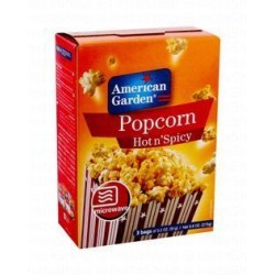 American Garden Microwaveable Hot n  Spicy Popcorn (3 Sachets)