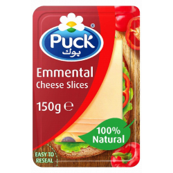 Puck Natural Emmental Cheese (8 Slices)