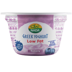 Nada Low Fat Blueberry Greek Yogurt with Real Fruit Pieces - no added powder  no added water
