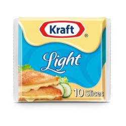 Kraft Light Cheddar Cheese Slices (10 Pieces) - no added artificial colors  no added artificial flavors