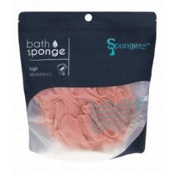 Sponge by SPC Hypoallergenic Pink Bath Sponge for Kids with Sensitive Skin - cruelty free  vegan