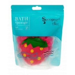 Sponge by SPC Kids Hypoallergenic Pink Strawberry Bath Sponge