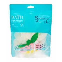 Sponge by SPC Kids Hypoallergenic White Bath Sponge - vegan  animal testing free