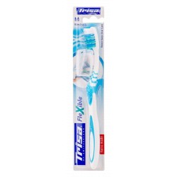Trisa Blue Flexible Medium Toothbrush with Cap
