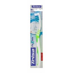 Trisa Green & White Flexible Medium Toothbrush