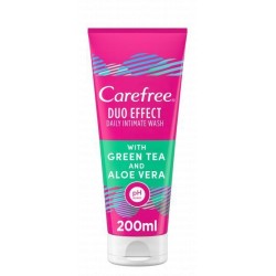 Carefree Duo Effect Daily Intimate Wash with Green Tea & Aloe Vera