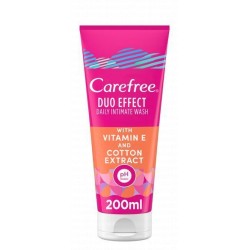 Carefree Duo Effect Daily Intimate Wash with Vitamin E & Cotton Extract