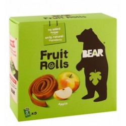 Bear Yoyos Apple Pure Fruit Rolls - vegan  gluten free  no added sugar