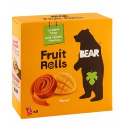Bear Yoyos Mango Pure Fruit Rolls - vegan  gluten free  no added sugar