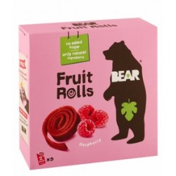 Bear Yoyos Raspberry Pure Fruit Rolls - vegan  gluten free  no added sugar