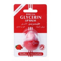 Bebecom Soothing & Moisturizing Lip Balm Strawberry Flavor with Glycerin - parabens free