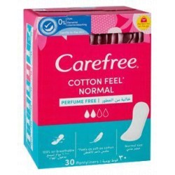 Carefree Small to Medium Unscented Cotton Pantyliners