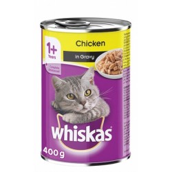 Whiskas Wet Food with Chicken in Gravy for Adult Cats (1+ Years)