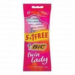 BiC Twin Lady Razors Sensitive (5+1 Free)