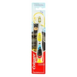 Colgate Batman Yellow Extra Soft Kids Toothbrush with Tongue Cleaner (2-5 Years)
