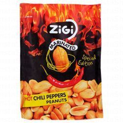 Zigi Marinated Peanuts Hot Chili Peppers Flavor