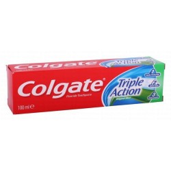 Colgate Triple Action Fluoride Toothpaste Original Mint Flavor