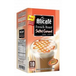Alicafe French Roast Instant Latte Coffee Sachets with Salted Caramel & Cheesecake Flavor