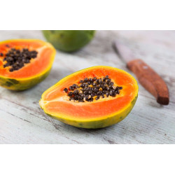 Papaya Half Sliced