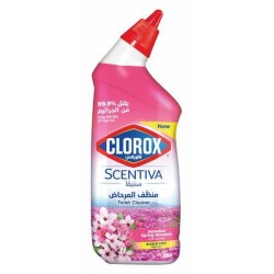 Clorox Scentiva Toilet Bowl Cleaner Gel Japanese Spring Blossom Scent - bleach free