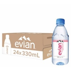 Evian Natural Mineral Water (24x330ml)
