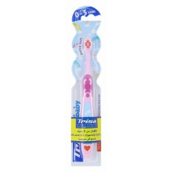Trisa Pink Extra Soft Toothbrush for Kids (0-3 Years)