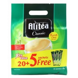 Alitea Classic 3in1 Karak Chai Tea Sachets with Creamer & Sugar