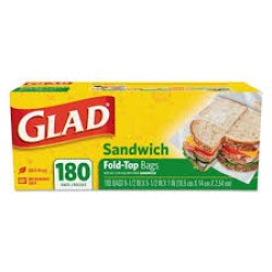 Glad Sandwich Fold-Top Bags (13.5x16cm)