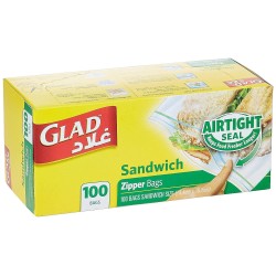 Glad Sandwich Zipper Bags (14.4x16.5cm)