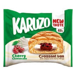 Karuzo Croissant Bun Filled with Cherry Cheesecake