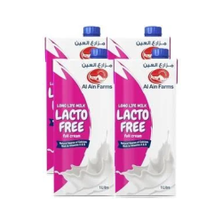 Al Ain Long Life Lacto Free Full Cream Milk 4 in 1 pack