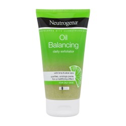 Neutrogena Daily Exfoliating  Oil Balancing & Purifying Facial Scrub with Lime for Oily Skin - oil free