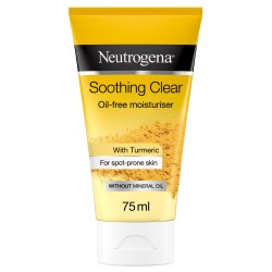 Neutrogena Soothing Clear Face Moisturizer with Turmeric for Spot-Prone Skin - oil free  non comedogenic