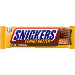 Snickers Squared Chocolate Bars Filled with Peanut Butter