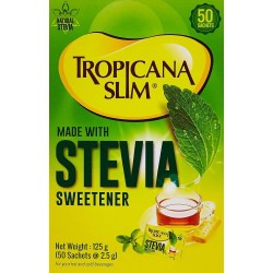 Tropicana Slim Stevia Sweetener Sachets with Chromium (100 Sachets)