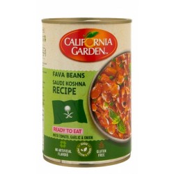 California Garden Low Fat Lebanese Recipe Fava Beans with Chickpeas & Garlic - gluten free  artificial flavors free  high fiber