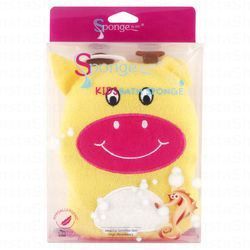 Sponge by SPC Yellow & Red Bath Sponge for Kids with Sensitive Skin