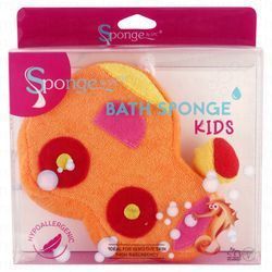 Sponge by SPC Orange Bath Sponge for Kids with Sensitive Skin